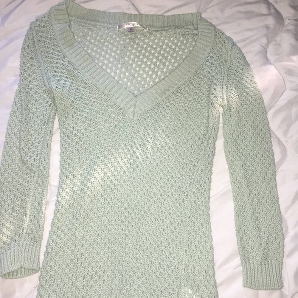 Mint green sweater